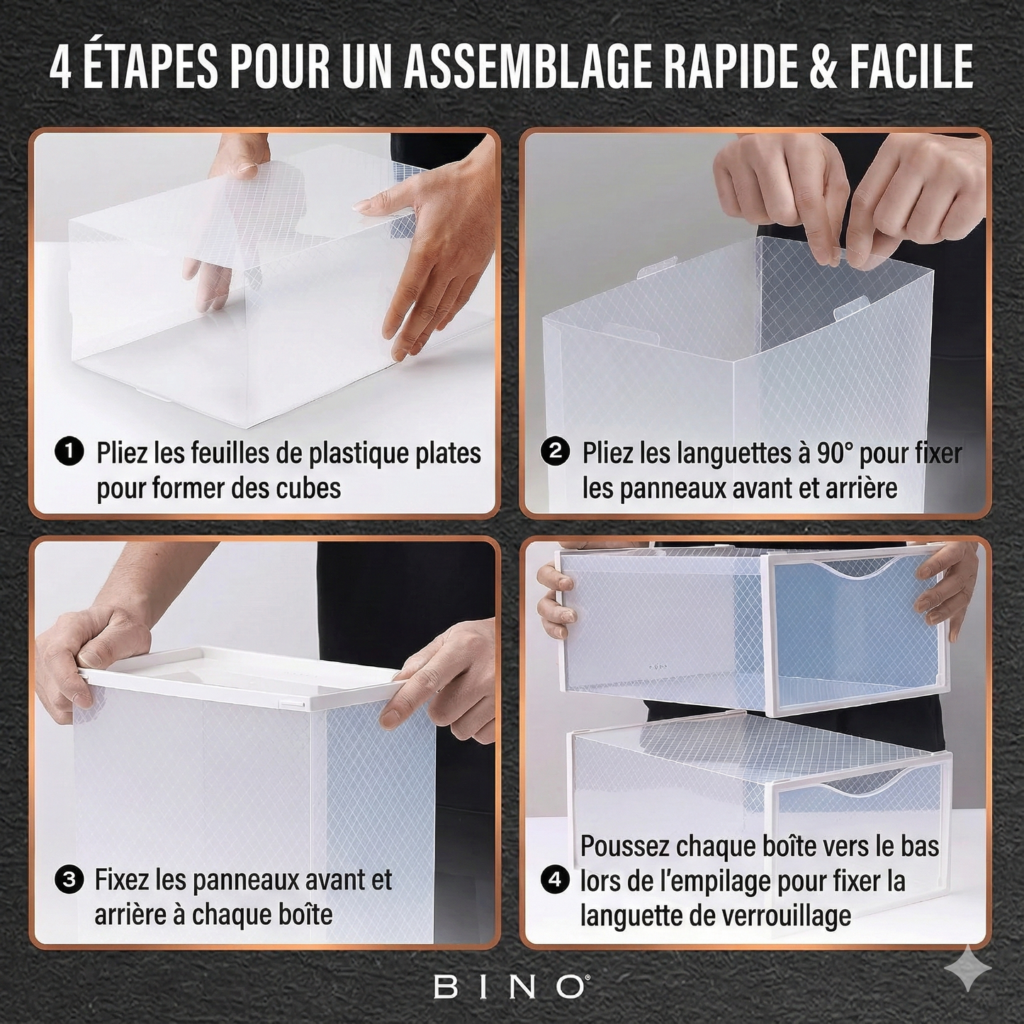 Boîte de rangement pour baskets qualité PREMIUM