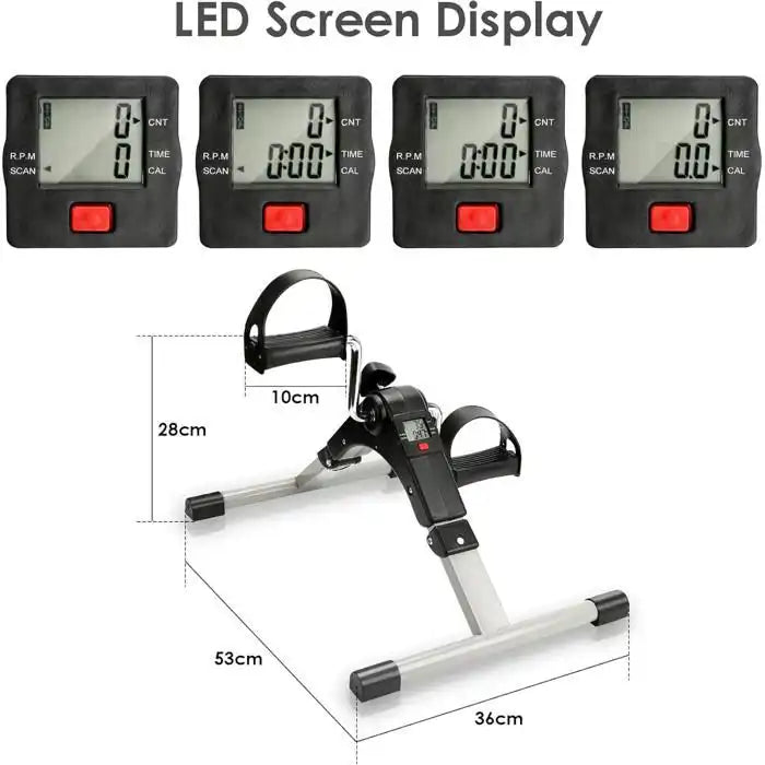 MINI PEDALIER D’EXERCICES AVEC ECRAN LCD