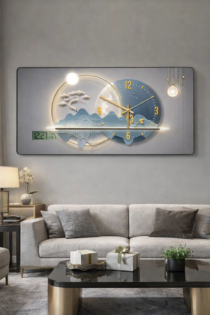 Horloge Murale Lune d’Argent