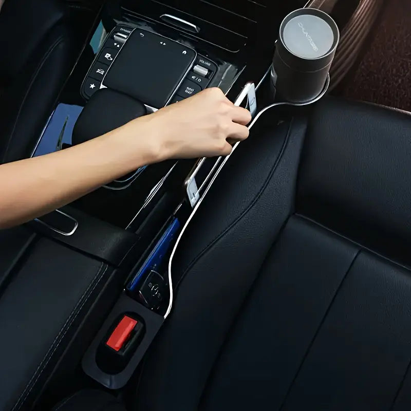 Organisateur et remplisseur d’espace pour siège de voiture (Pack de 2 pcs)
