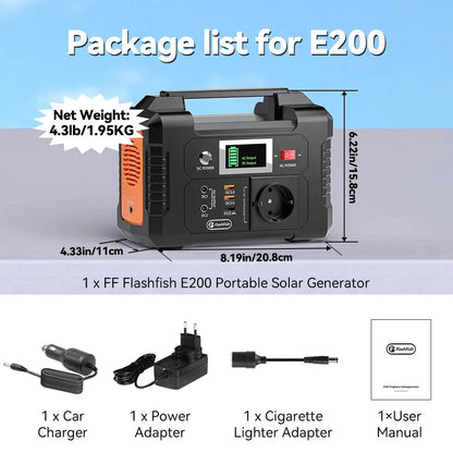 Station d'Alimentation Solaire 200W - GAB