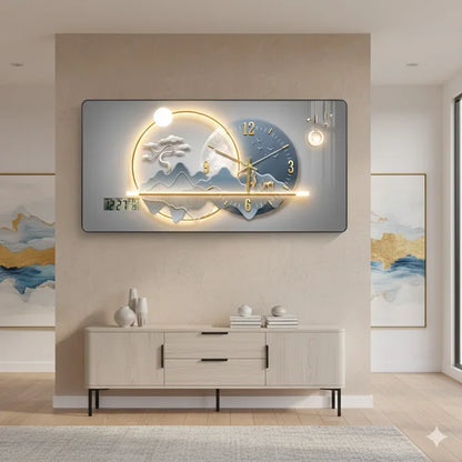 Horloge Murale Lune d’Argent