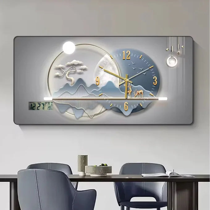 Horloge Murale Lune d’Argent